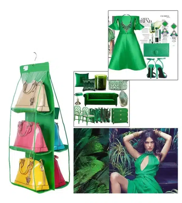 Tote Handbag Six Compartment