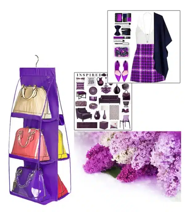 Tote Handbag Six Compartment