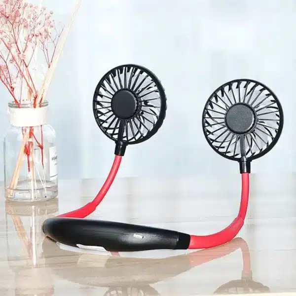 Rechargeable LED Neck Fan