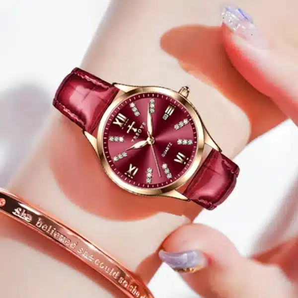 Genuine Leather Women Luxury Watch