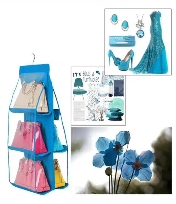 Tote Handbag Six Compartment