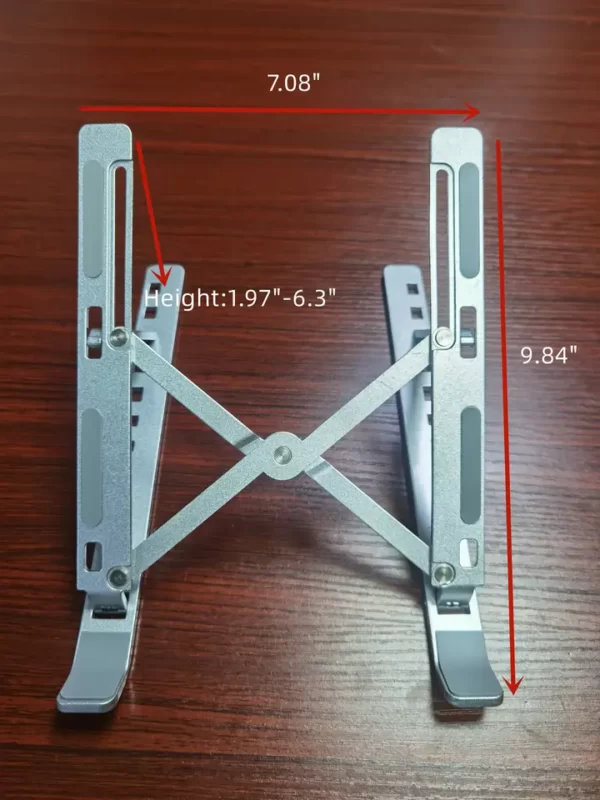 Aluminum laptop stand