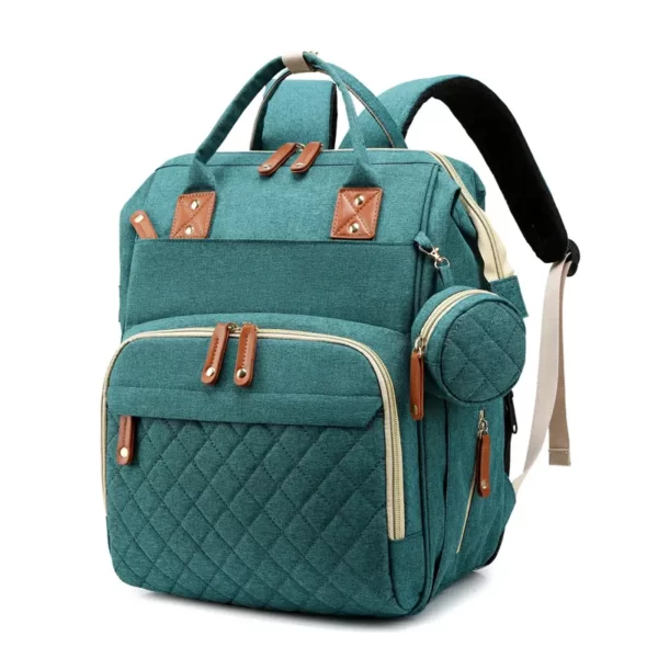Travel bag for baby essentials with bed