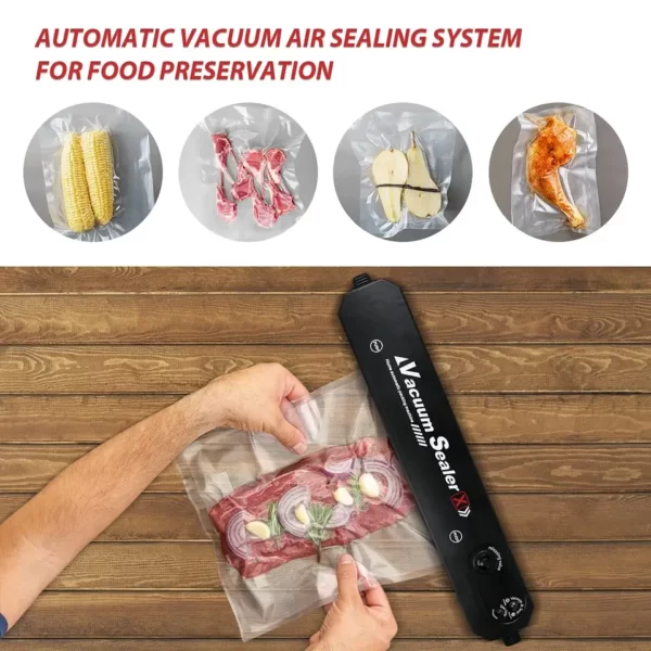 Vacuum machine from bags