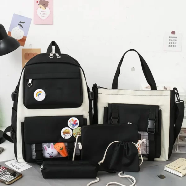 Kids School Bags 5*1 Set 5 Piece