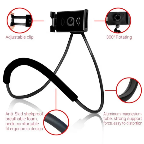 Mobile holder on the neck