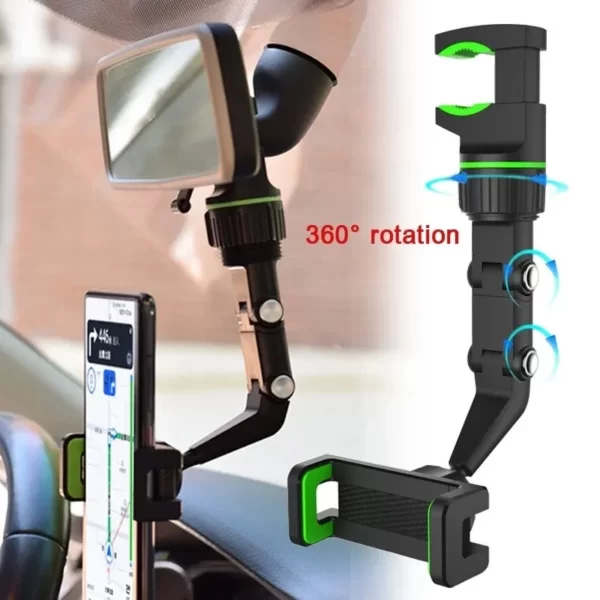 360 Mobile holder on the car mirror