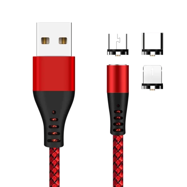 360 Degree USB Magnetic Charging cables for IOS Android Type C