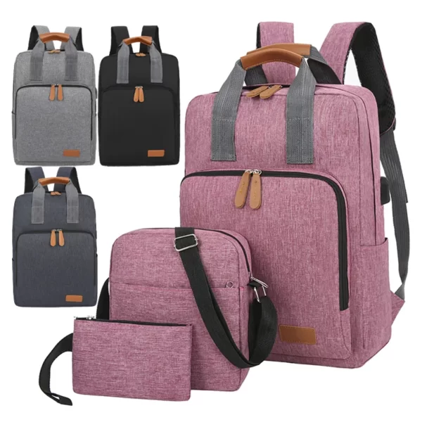 Laptop Backpack 3*1 Set 3 PCS