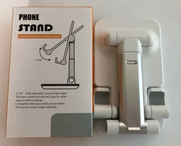 Foldable mobile holder for desk