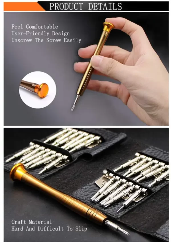 Electronic Torx Screwdriver Opening Repair Tools Kit ( Set 25 in 1 )