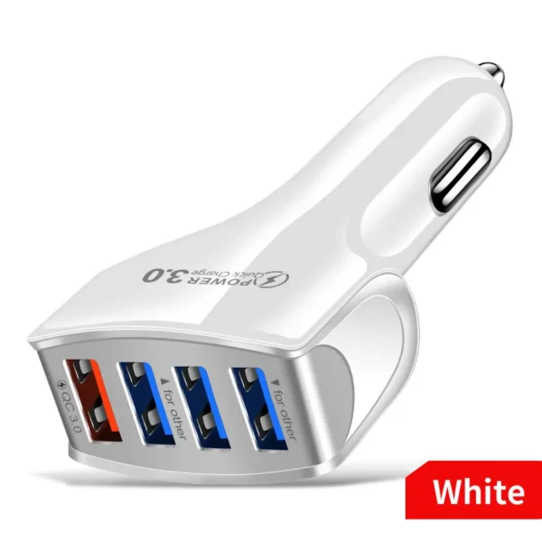 4 port car charger 3.0