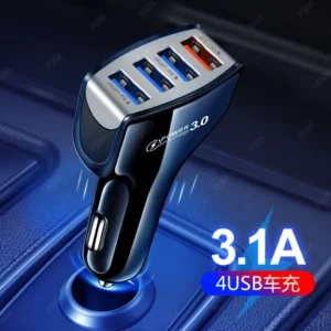 4 port car charger 3.0