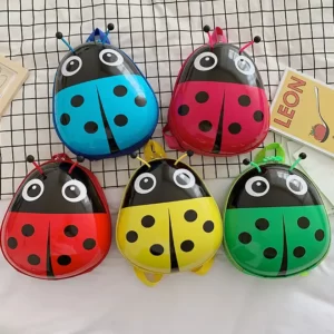 Backpack Nylon Cartoon Ladybug Printing
