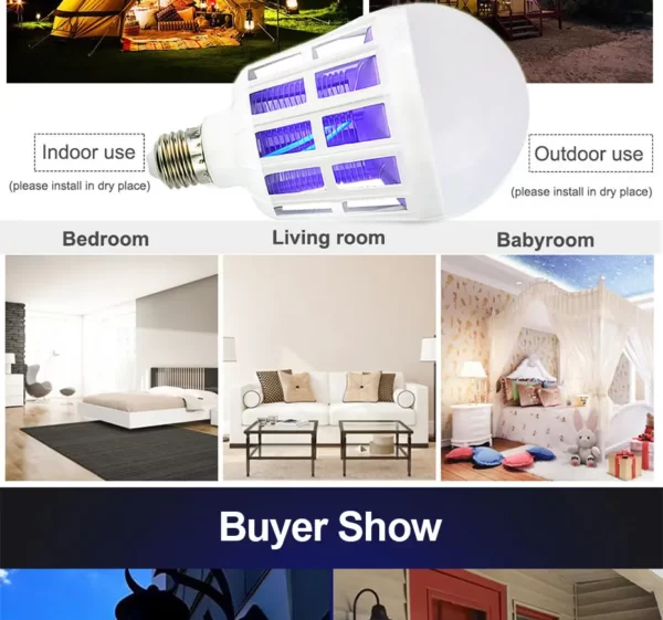 2 in 1 mosquito killer lamp bulb