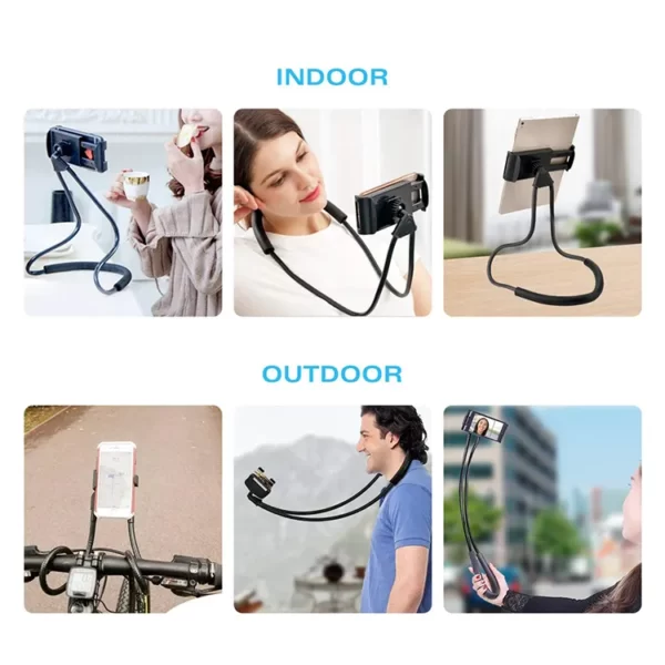 Mobile holder on the neck