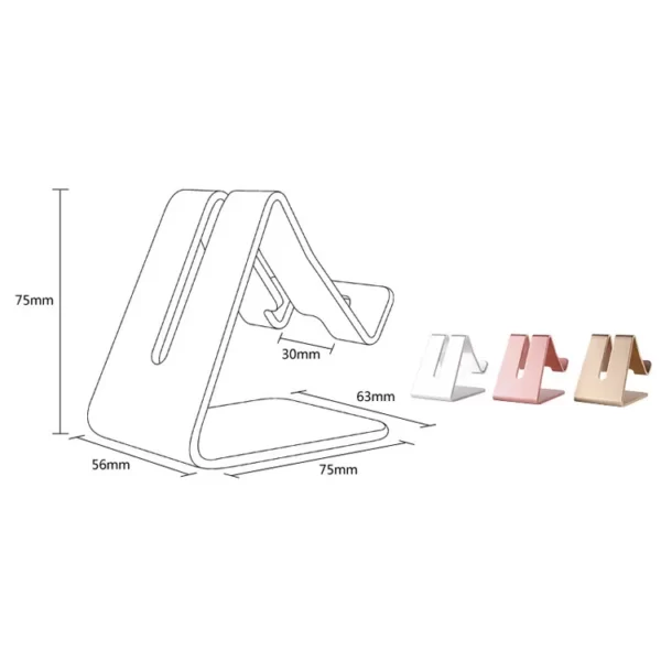 Aluminum mobile holder for the office