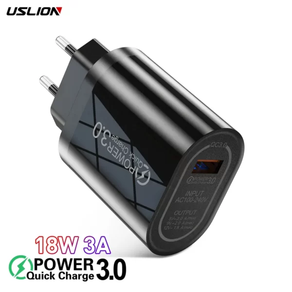 18W fast charger 3.0 QC