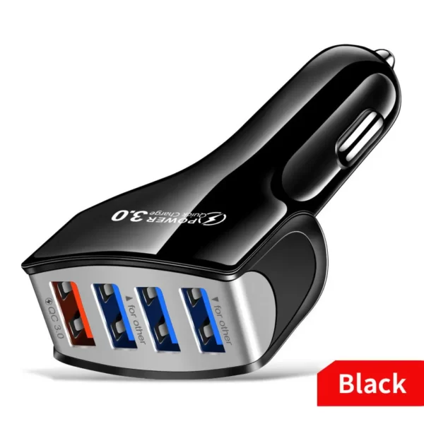 4 port car charger 3.0