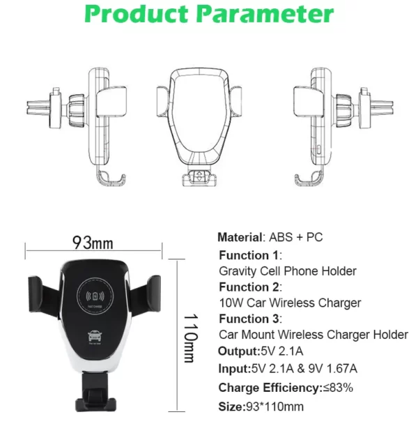 2 in 1 car charger 10W