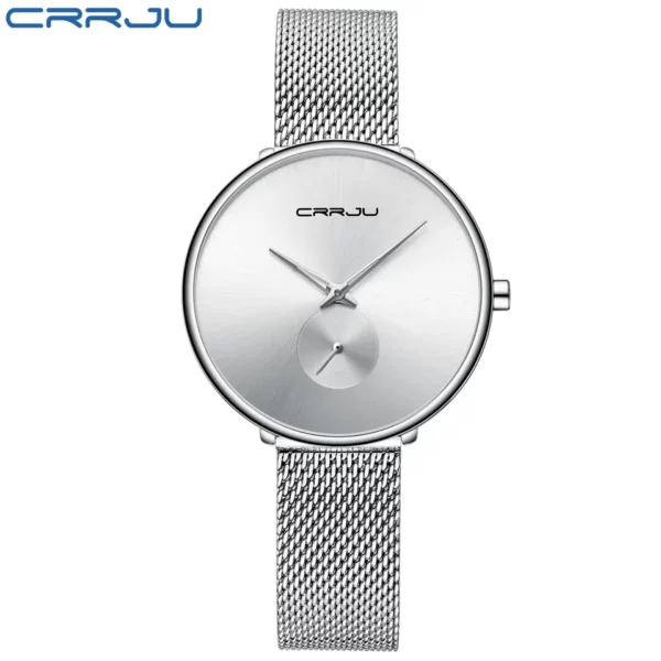 Mesh gold band Quartz womens watches