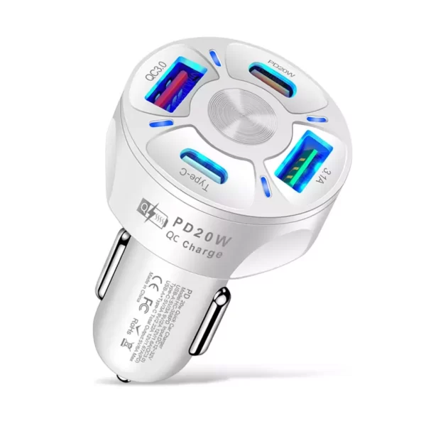 4 in 1 car charger 20 and 35 W
