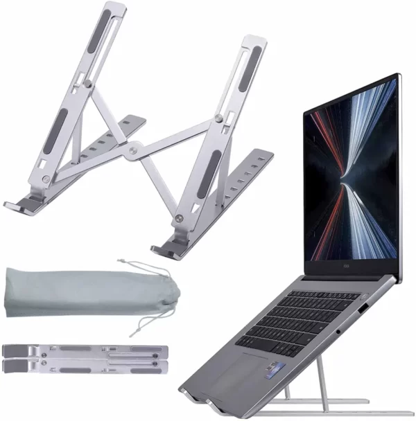 Aluminum laptop stand
