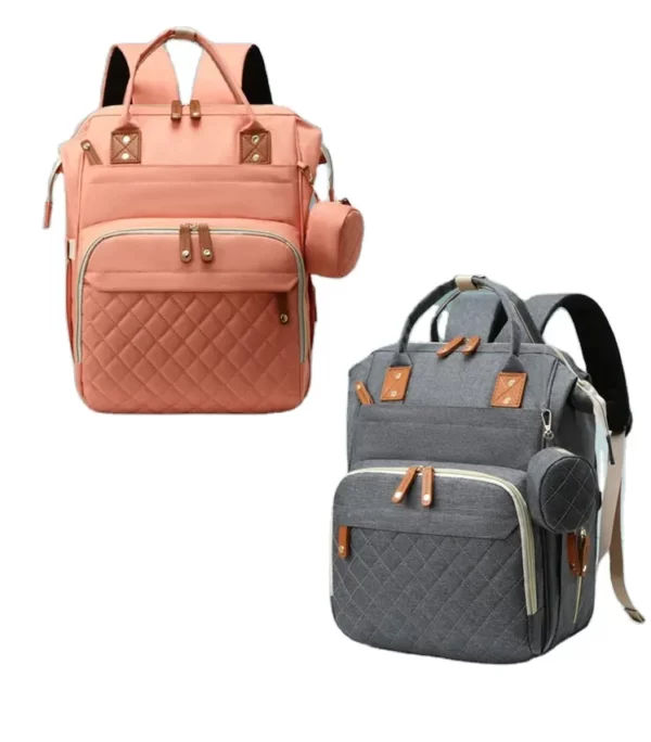 Travel bag for baby essentials without bed